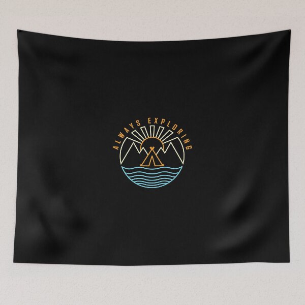 Item preview, Always Exploring Camping Mountains Sun Water Graphic designed and sold by andrasmar.