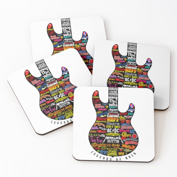 Item preview, Legends Of Rock Band Logo Guitar V2 designed and sold by MichaelNoland.