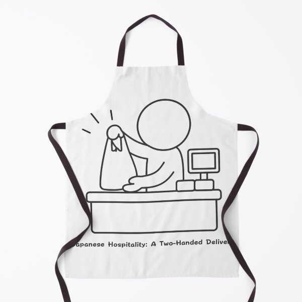 Item preview, Japanese Hospitality Two-Handed Handover - Customer Service Pictogram designed and sold by japan-picto.