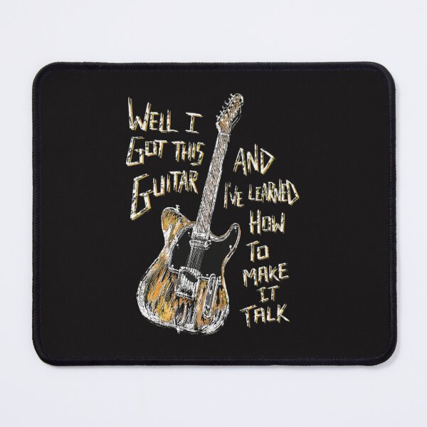 Item preview, Guitar Make It Talk Quote Sketch designed and sold by PhilipVanWilten.