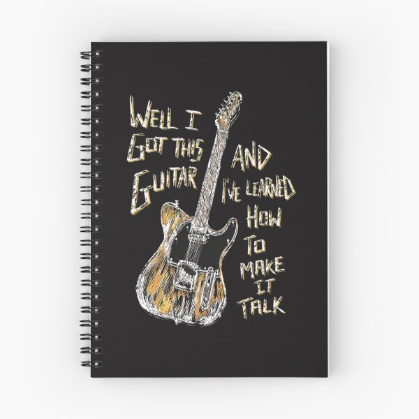 Item preview, Guitar Make It Talk Quote Sketch designed and sold by PhilipVanWilten.