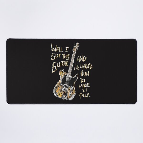 Item preview, Guitar Make It Talk Quote Sketch designed and sold by PhilipVanWilten.