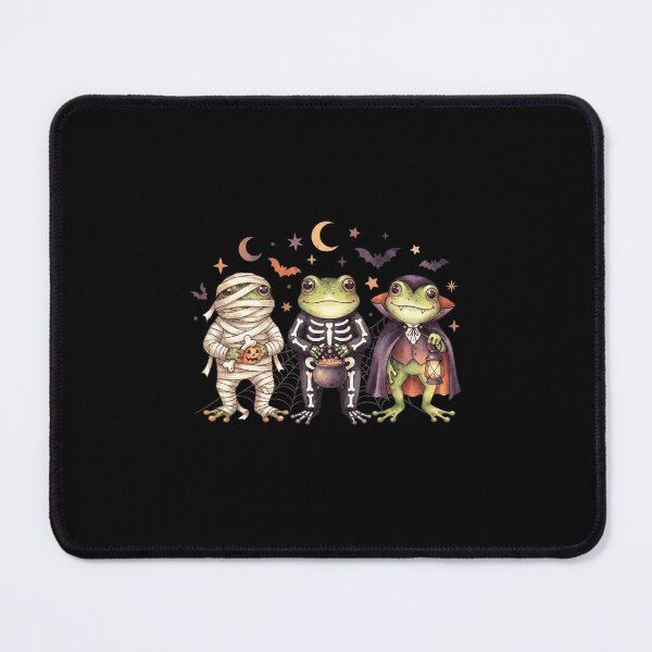 Item preview, Cute Halloween Frogs in Mummy Skeleton and Vampire Costumes designed and sold by MiALopezArt.