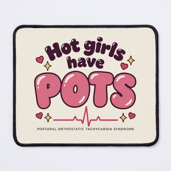 Item preview, POTS Awareness Hot Girls Have POTS Pink Retro designed and sold by thegirlyshoppe.