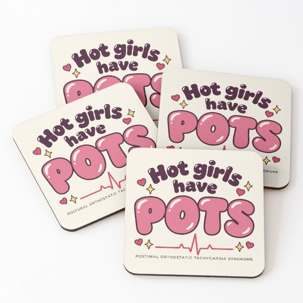 Item preview, POTS Awareness Hot Girls Have POTS Pink Retro designed and sold by thegirlyshoppe.