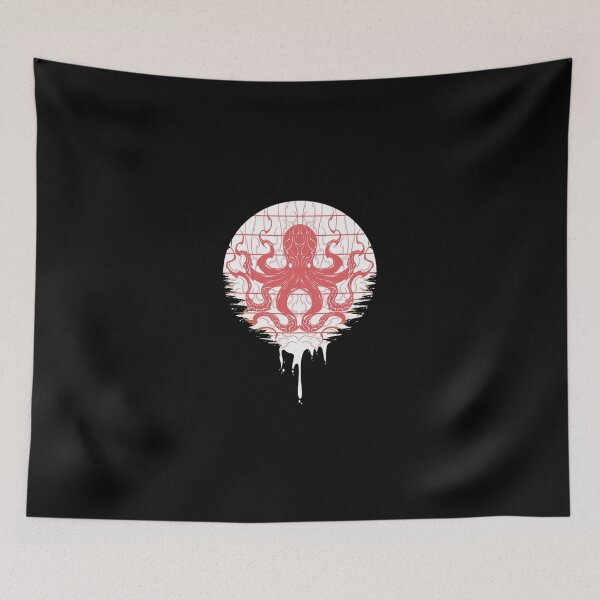 Item preview, Artistic Octopus Silhouette with Dripping Effect designed and sold by lamercarv.