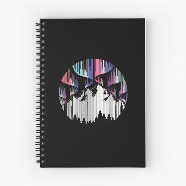Item preview, Aurora Mountains Circular Line Art designed and sold by andrasmar.