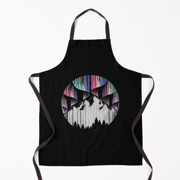 Item preview, Aurora Mountains Circular Line Art designed and sold by andrasmar.