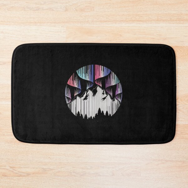 Item preview, Aurora Mountains Circular Line Art designed and sold by andrasmar.