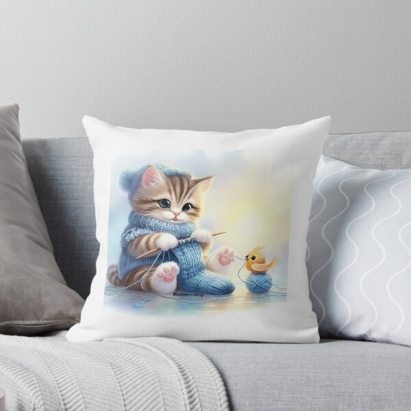 Item preview, A Purrfect Knitting Companion designed and sold by Raniya-Otte.