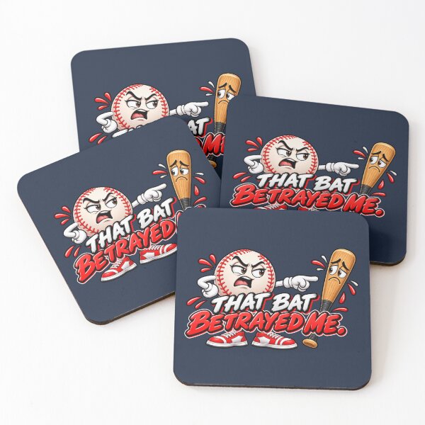 Item preview, That Bat Betrayed Me – Funny Baseball designed and sold by HO•Designs.