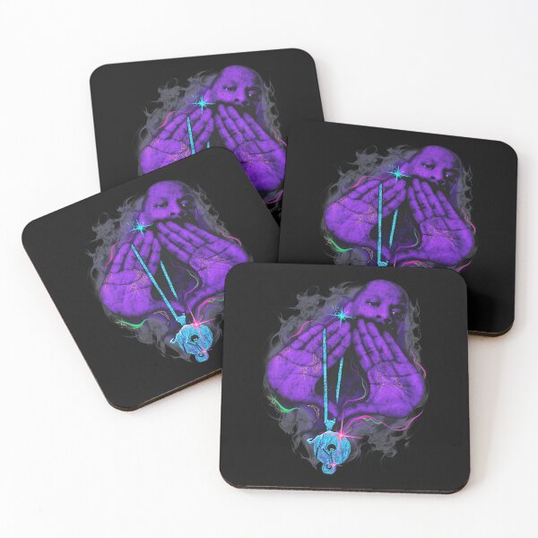 Item preview, purple smoke portrait smoke art designed and sold by kawaiwifeylovin.
