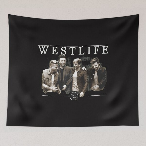 Item preview, Westlife Since 1999 Retro Group Portrait designed and sold by PhilipVanWilten.