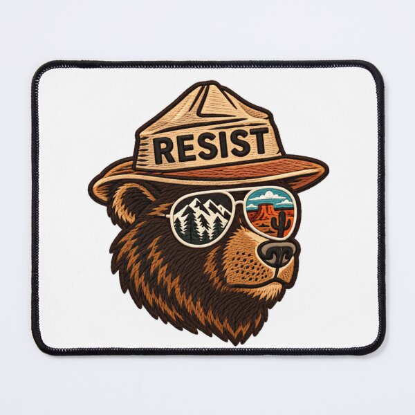 Item preview, Resist Environmentalist Bear Nature Conservation Advocate designed and sold by HumansStuck12.