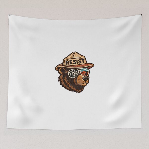Item preview, Resist Environmentalist Bear Nature Conservation Advocate designed and sold by HumansStuck12.