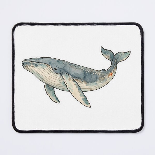 Item preview, Deep and Slow, Watercolor Humpback Whale designed and sold by Jessie's Palette.