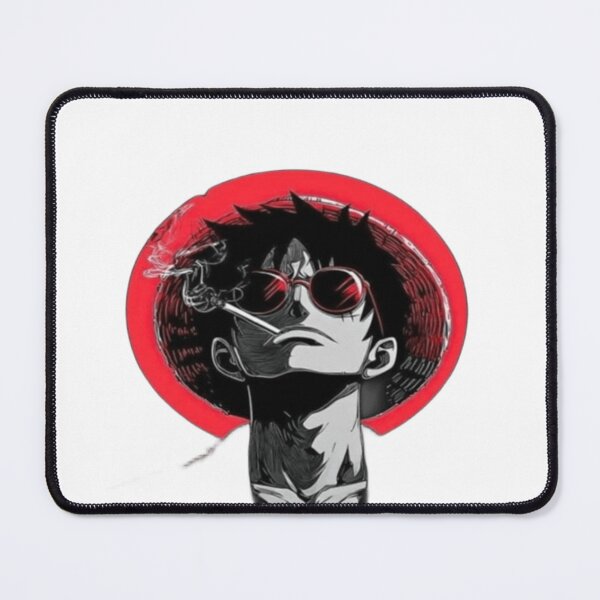 Item preview, Luffy in Crimson Smoke - Manga Portrait designed and sold by Shopri.