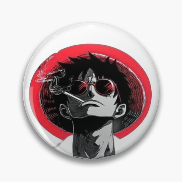 Item preview, Luffy in Crimson Smoke - Manga Portrait designed and sold by Shopri.