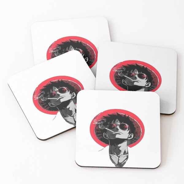 Item preview, Luffy in Crimson Smoke - Manga Portrait designed and sold by Shopri.