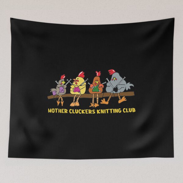 Item preview, Mother Cluckers Knitting Club Funny Bird Crafting designed and sold by TROYESCAMI.