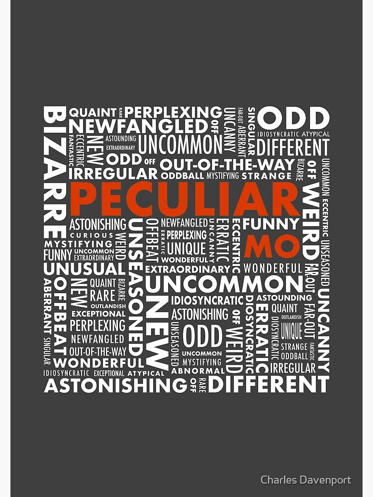 Peculiar Words by cdavenport4