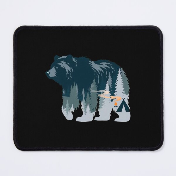 Item preview, Bear Forest Campfire Tent Nature Adventure Artwork designed and sold by wyrichbosle.