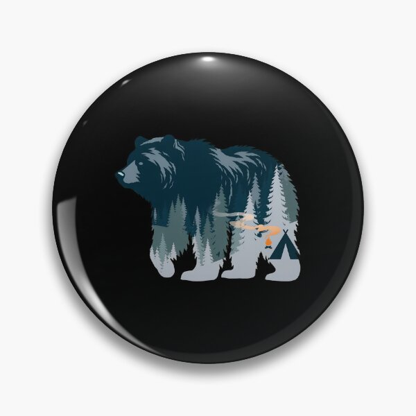 Item preview, Bear Forest Campfire Tent Nature Adventure Artwork designed and sold by wyrichbosle.