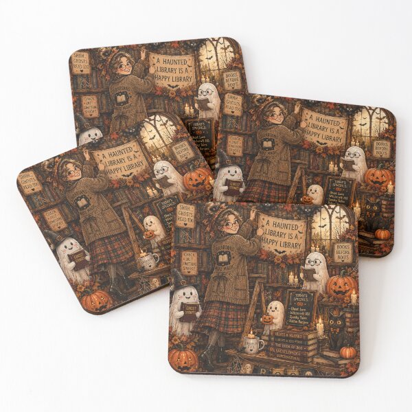 Item preview, Spooky Halloween Librarian Haunted Library Bookish designed and sold by FestivityFinds.
