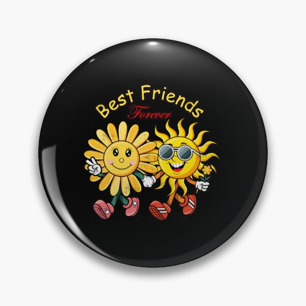 Item preview, Best Friends Forever Sun Daisy Cute Retro Art designed and sold by andrasmar.