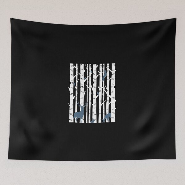 Item preview, Birch Forest Wildlife Silhouette designed and sold by lasopent.
