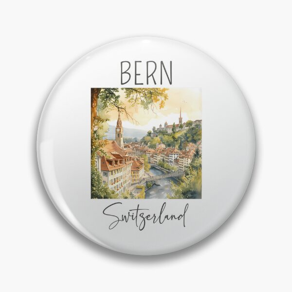 Item preview, Watercolor Design Of Bern - Switzerland designed and sold by MemesRetails.