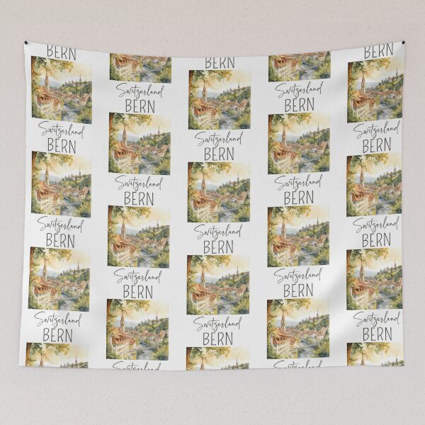 Item preview, Watercolor Design Of Bern - Switzerland designed and sold by MemesRetails.