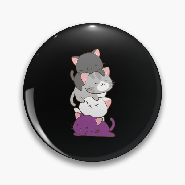 Item preview, Stacked Cute Kittens Ace Pride Flag designed and sold by TROYESCAMI.