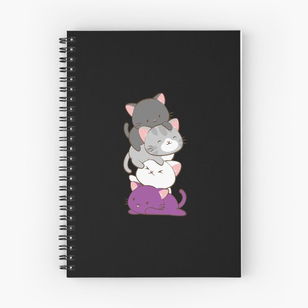 Item preview, Stacked Cute Kittens Ace Pride Flag designed and sold by TROYESCAMI.