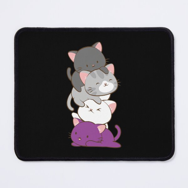 Item preview, Stacked Cute Kittens Ace Pride Flag designed and sold by TROYESCAMI.