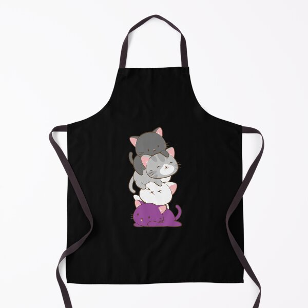 Item preview, Stacked Cute Kittens Ace Pride Flag designed and sold by TROYESCAMI.