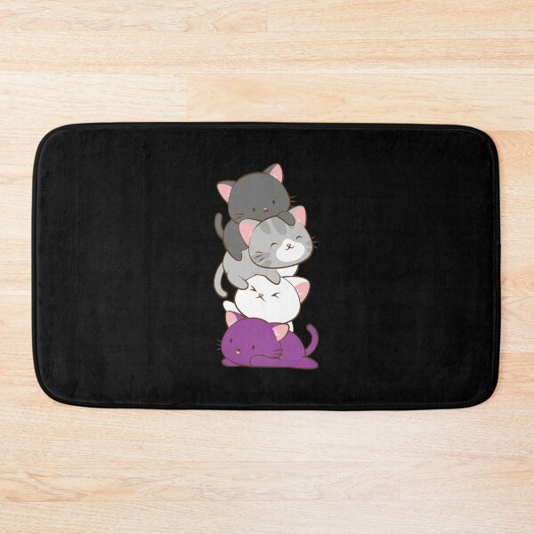 Item preview, Stacked Cute Kittens Ace Pride Flag designed and sold by TROYESCAMI.