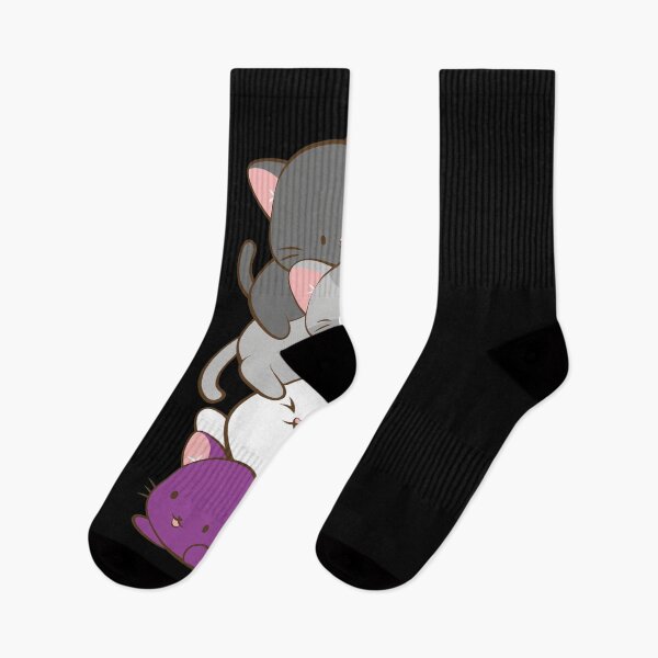 Item preview, Stacked Cute Kittens Ace Pride Flag designed and sold by TROYESCAMI.