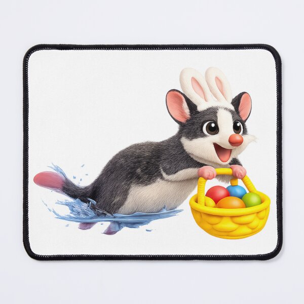Item preview, Water Opossum Easter Bunny designed and sold by Sillytoe.