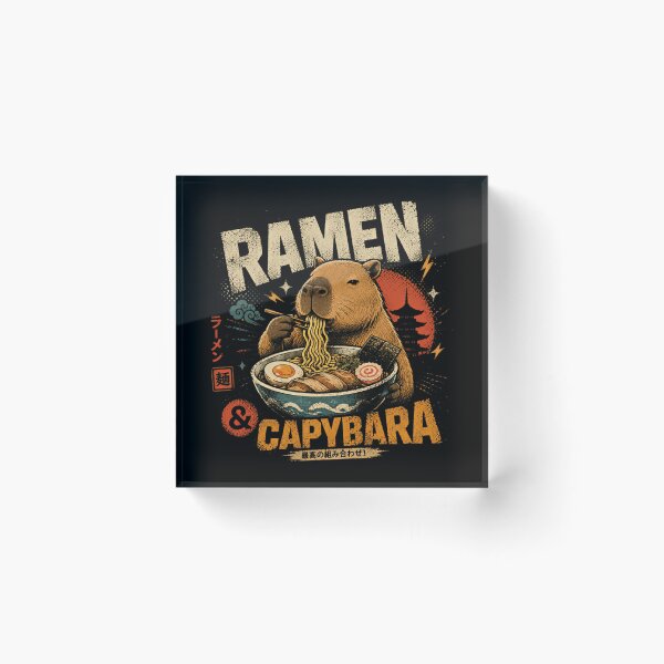 Item preview, Ramen & Capybara Japanese Food Animal Lover designed and sold by RetroMini2026.