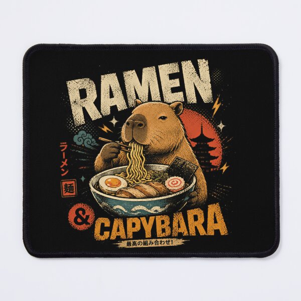 Item preview, Ramen & Capybara Japanese Food Animal Lover designed and sold by RetroMini2026.