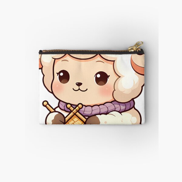 Item preview, Cute Baby Lamb Knitting a Cozy Woolen Scarf designed and sold by pumsquare.