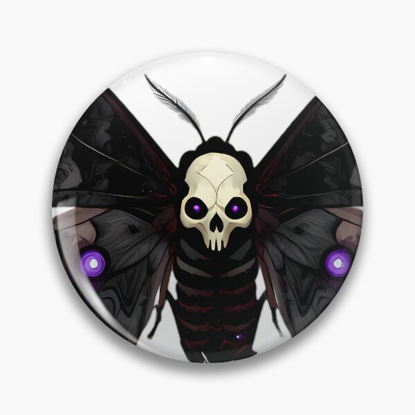Item preview, Gothic Deaths Head Hawkmoth Amethyst Geode designed and sold by IllumeInk.