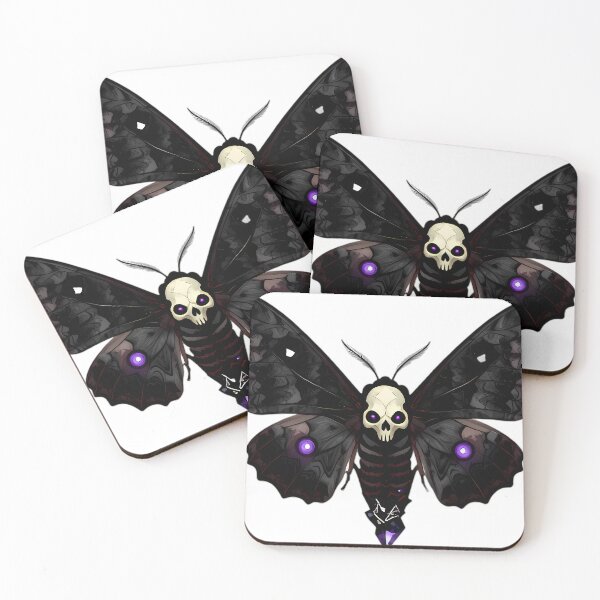 Item preview, Gothic Deaths Head Hawkmoth Amethyst Geode designed and sold by IllumeInk.