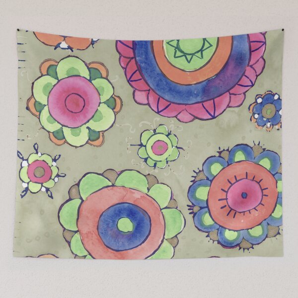 Item preview, Vibrant Layered Flower Mandala Garden designed and sold by Fani*.