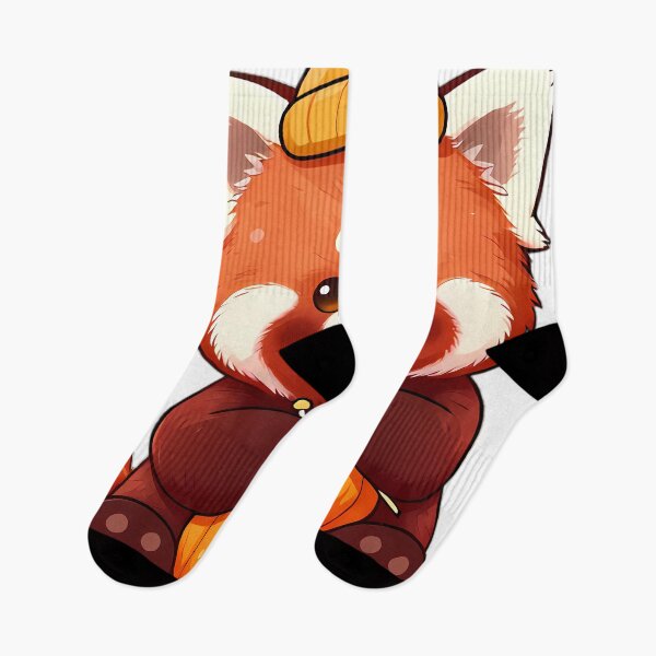 Item preview, Cute Red Panda Knitting a Cozy Autumn Sweater designed and sold by pumsquare.