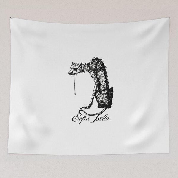 Item preview, Silhouette Style Scrawny Wolf designed and sold by QuirkNestHalls.