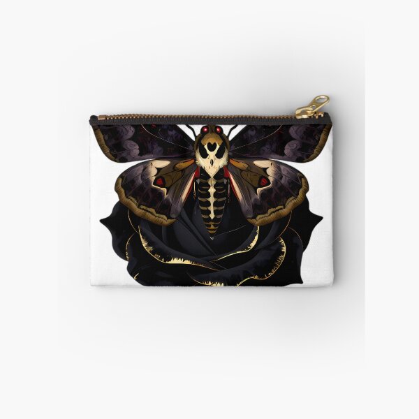 Item preview, Gothic Deaths Head Hawkmoth Velvet Rose Blossom designed and sold by IllumeInk.