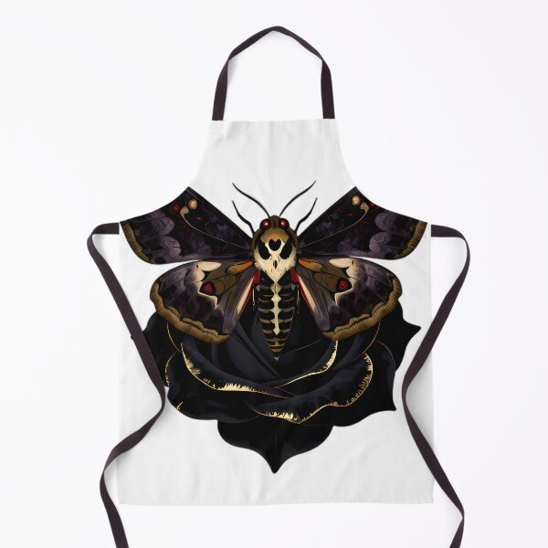 Item preview, Gothic Deaths Head Hawkmoth Velvet Rose Blossom designed and sold by IllumeInk.