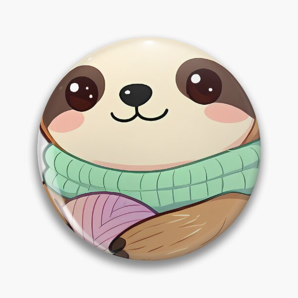 Item preview, Cute Sloth Hugging Giant Fluffy Wool Skein designed and sold by pumsquare.
